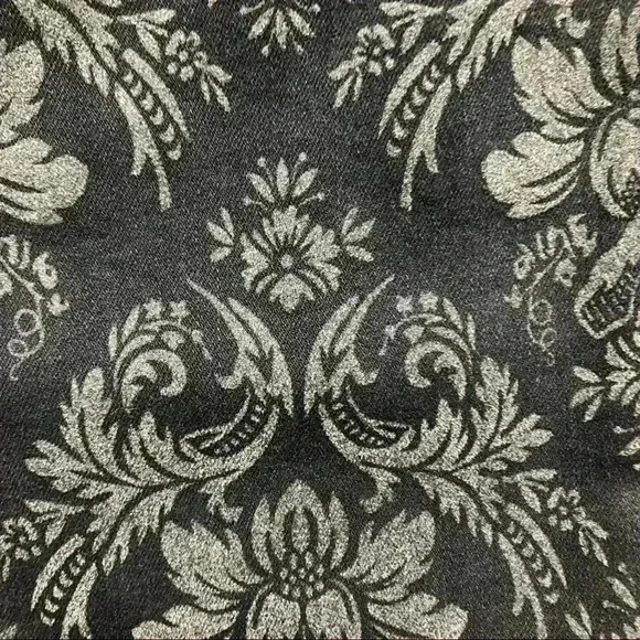 Free People Skinny Jeans Black & Grey Floral  Sz 27 - Picture 15 of 16